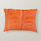 ワニの腹肌のテクスチャ背景。この画像 アクセントクッション (裏面)