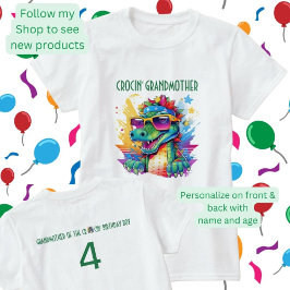 ワニの誕生日おばあちゃんおばさんとお揃い Tシャツ