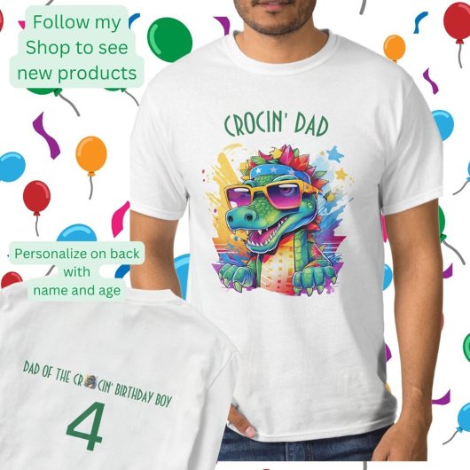 ワニの誕生日パパおそろい Tシャツ