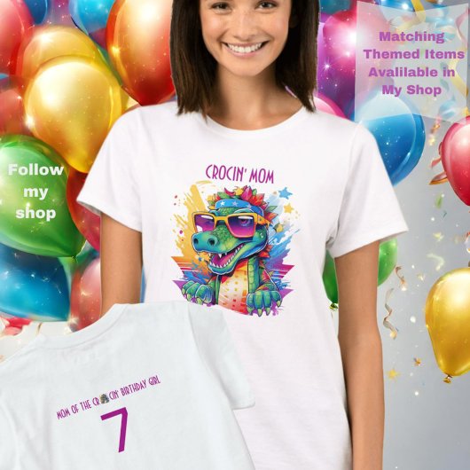 ワニの誕生日ママおそろい Tシャツ