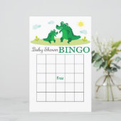 ワニの赤ちゃんシャワービンゴカード (スタンド正面)
