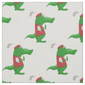 ワニの遊ゴルフ漫画 ファブリック (見本)