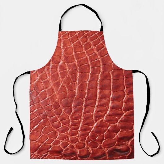 ワニの革のテクスチャ エプロン (正面)