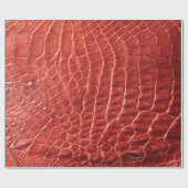 ワニの革のテクスチャ ラッピングペーパー (フラット)