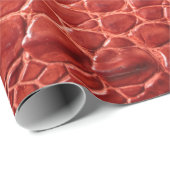 ワニの革のテクスチャ ラッピングペーパー (ロールコーナー)
