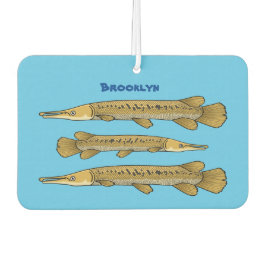 ワニの魚の漫画イラストレーション カーエアーフレッシュナー