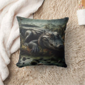 ワニインスパイア枕 クッション (ブランケット)