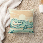 ワニインスパイア枕 クッション (ブランケット)