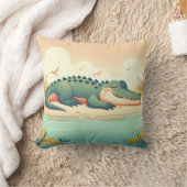 ワニインスパイア枕 クッション (ブランケット)