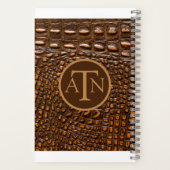 ワニエレガントゲータースキンモノグラム ノートブック (裏面)