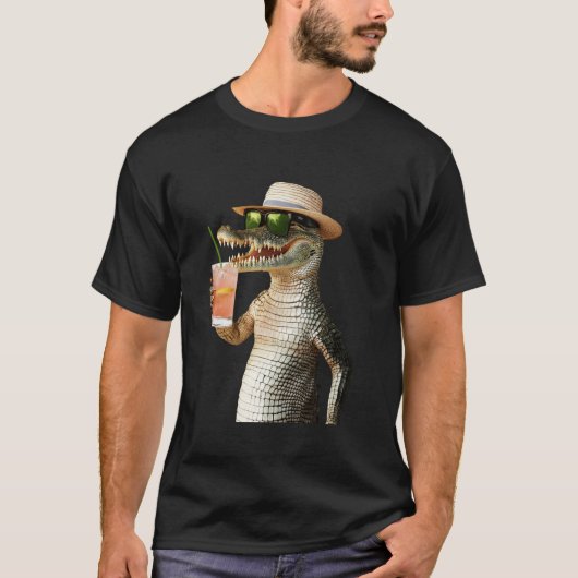ワニカクテル Tシャツ (正面)