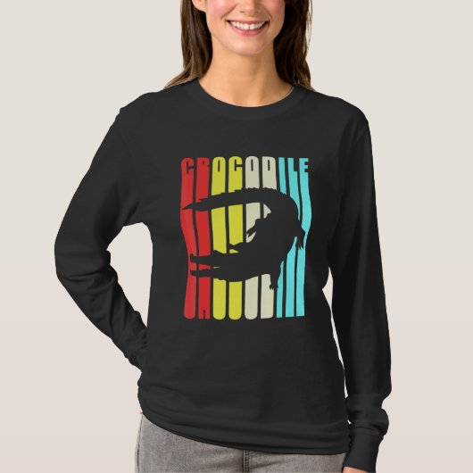ワニカラフルゲーターワニの子供 Tシャツ (正面)