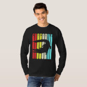 ワニカラフルゲーターワニの子供 Tシャツ (正面フル)