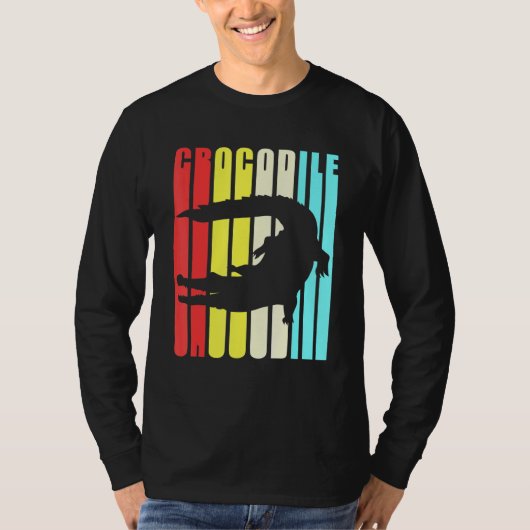 ワニカラフルゲーターワニの子供 Tシャツ (正面)