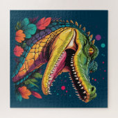 ワニカラフルルポートレートパズル ジグソーパズル (横)