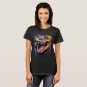 ワニカラフルル Tシャツ (正面フル)