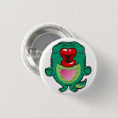 ワニキスをするグ 缶バッジ (正面&裏面)