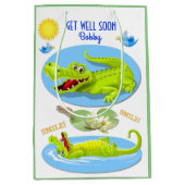 ワニスマイル元気 ミディアムペーパーバッグ (正面)