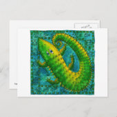 ワニパターン(の模様が)あるル ポストカード (正面/裏面)