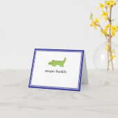 ワニパーソナライズされたゲータ カード (黄色い花)