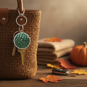 ワニフェイクゲーターレザープリント キーホルダー