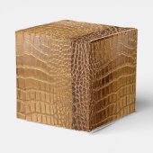 ワニフェイクレザー動物の皮膚パターン フェイバーボックス (裏面サイド)