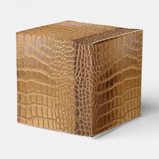 ワニフェイクレザー動物の皮膚パターン フェイバーボックス (裏面サイド)