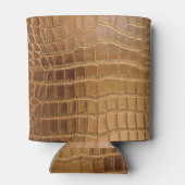 ワニフェイクレザー動物の皮膚パターン 缶クーラー (裏面)