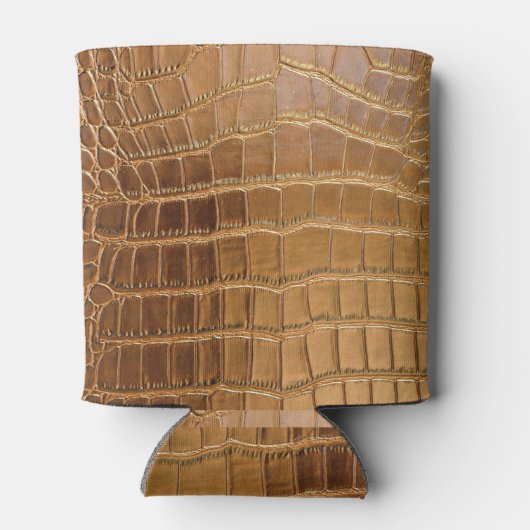 ワニフェイクレザー動物の皮膚パターン 缶クーラー (裏面)