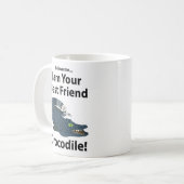 ワニワニおもしろいワニ コーヒーマグカップ (正面左)