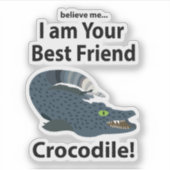 ワニワニおもしろいワニ シール (正面)