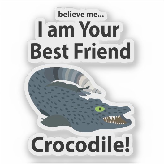 ワニワニおもしろいワニ シール (正面)