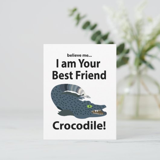 ワニワニおもしろいワニ ポストカード (スタンド正面)