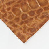 ワニワニワニワニ革テクスチャ閉鎖  フリースブランケット (角)