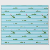 ワニ包み紙 ラッピングペーパー (フラット)