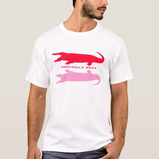 ワニ反射（赤） Tシャツ (正面)