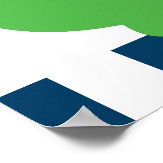 ワニ名門私立校風のゲータパーソナライズされたバナー記号 ポスター (角)