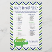 ワニ名門私立校風のゲーターあなたの財布のゲームの中に何があるか (正面)