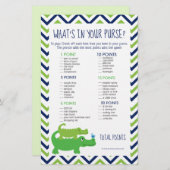 ワニ名門私立校風のゲーターあなたの財布のゲームの中に何があるか (正面/裏面)