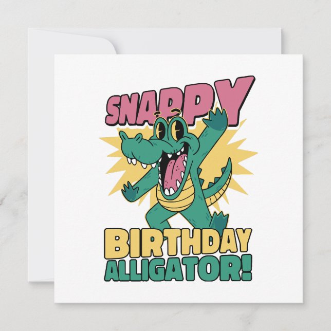 ワニ好きのための面白いアリゲーターと誕生日のワニ (正面)