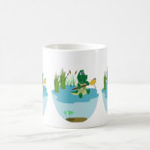 ワニ威厳のあるルバイザレイク – Wild Life Art コーヒーマグカップ (中央)