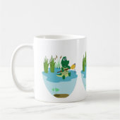 ワニ威厳のあるルバイザレイク – Wild Life Art コーヒーマグカップ (左)