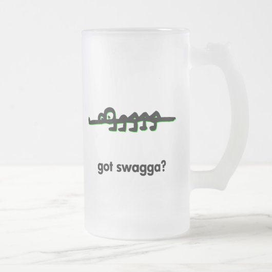 ワニ得カガ フロストグラスビールジョッキ (右)