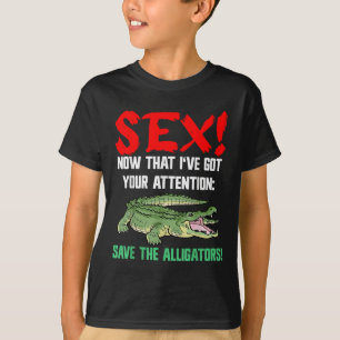 ワニ救の動物の福祉 Tシャツ