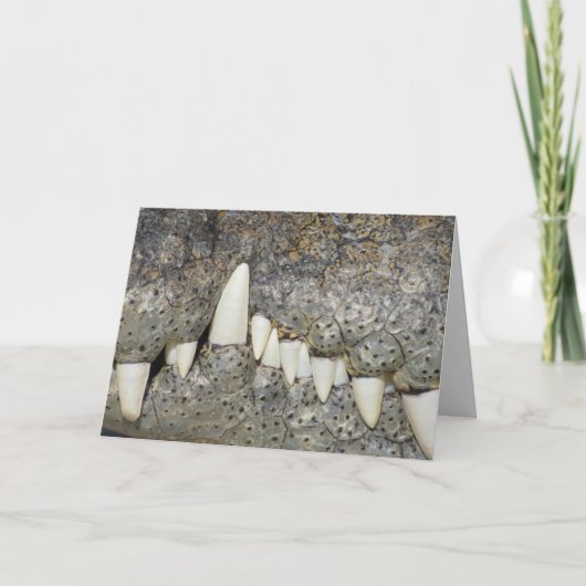 ワニ歯グリーティングカード カード (正面)