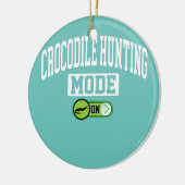 ワニ狩りモードonアリゲーターズハンター セラミックオーナメント (左)
