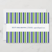 ワニ男の子ベビシャワー招待状 招待状 (裏面)