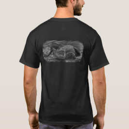 ワニ白黒 Tシャツ
