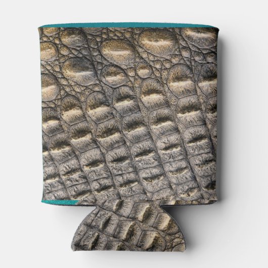 ワニ皮カスタム皮モノグラムテンプレート 缶クーラー (裏面)