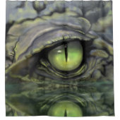 ワニ目の反射 シャワーカーテン (正面)